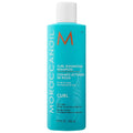 Moroccanoil curl enhancing shampoo bottle, turquoise with white cap, 8.5 oz