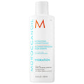 Hydrating conditioner bottle, white plastic with cap, Moroccanoil label