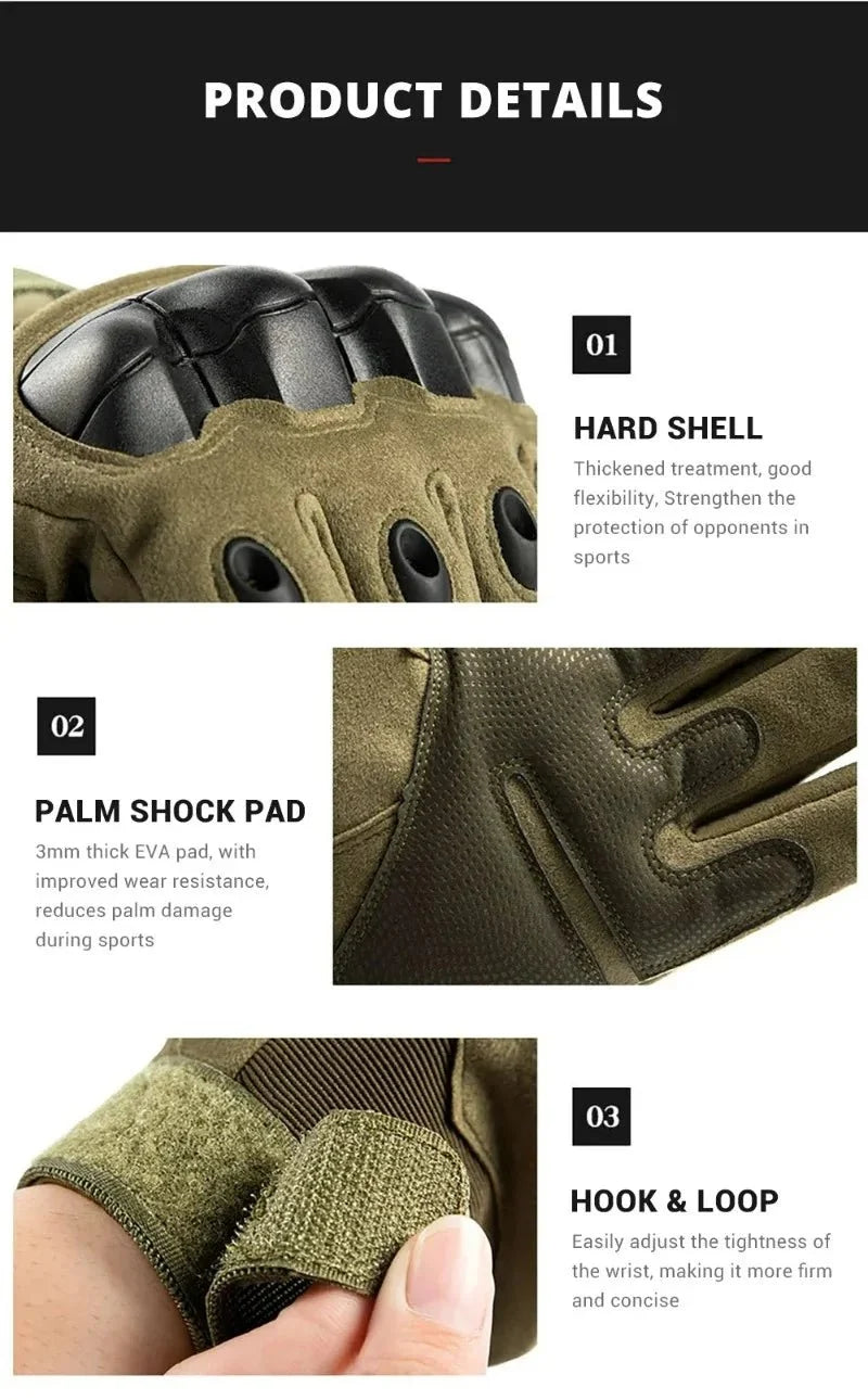 Motorcycle Tactical Gloves | Waterproof Touch Screen Full & Half Finger Options
