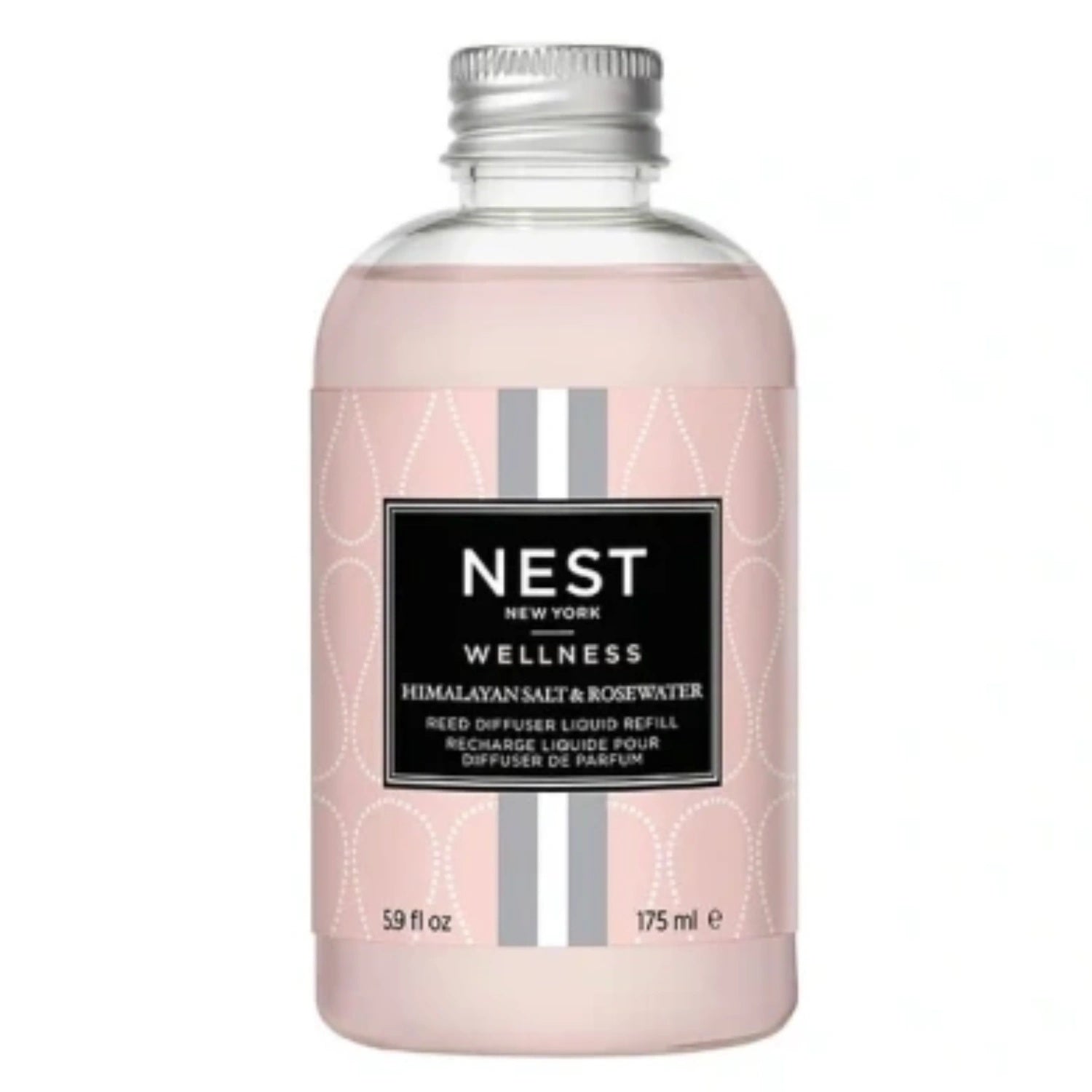 Nest New York reed diffuser liquid refill bottle, rosewater & Himalayan salt, 5.9 oz