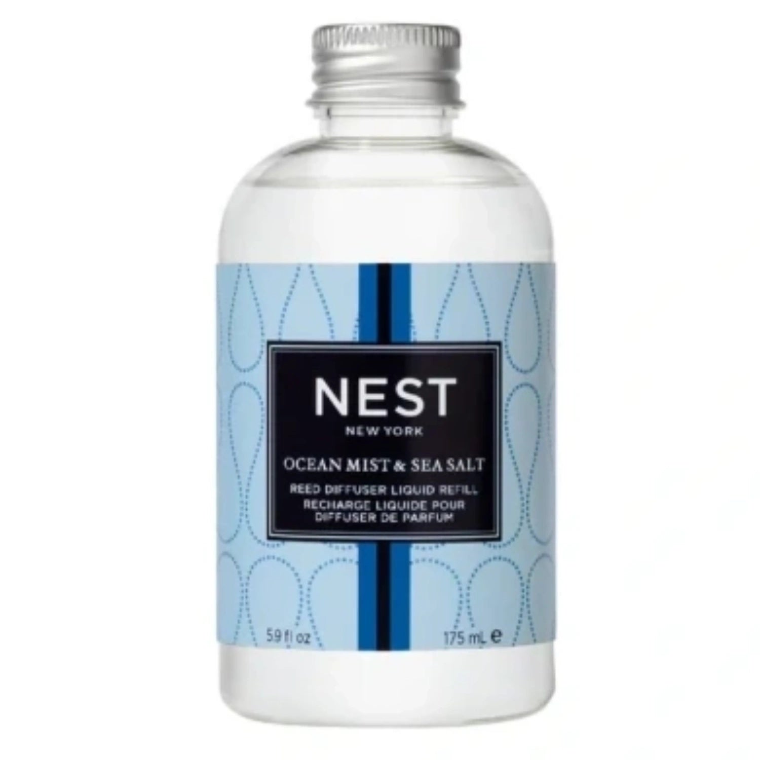 NEST reed diffuser liquid refill bottle, Ocean Mist & Sea Salt, 5.9 oz
