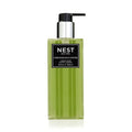 Nest New York liquid soap bottle with black pump; green clear soap, 10 oz