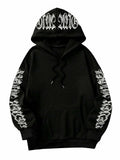GORGLITTER Women's Halloween Hoodie Black Medium Oversized Sweatshirt