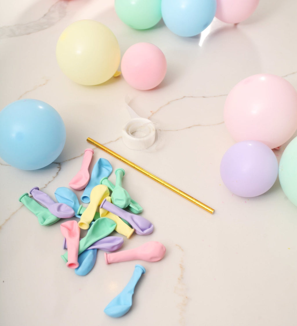Pastel Mini Balloon Cake Topper Kit – Aesthetic Party Decor for Birthdays & Celebrations