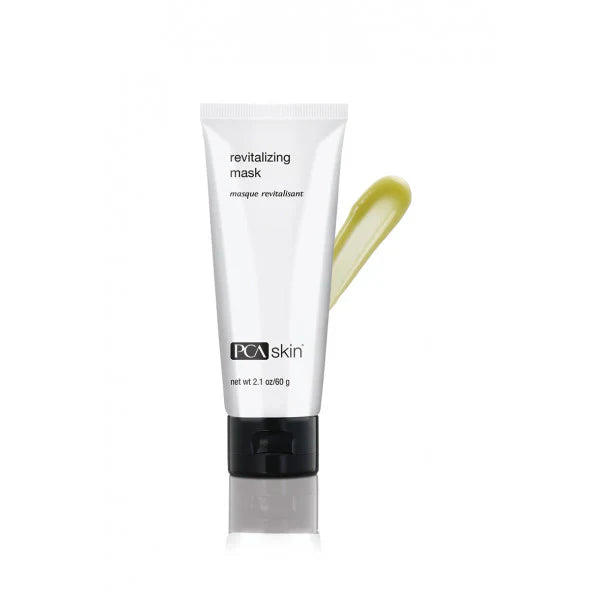 PCA Skin revitalizing facial mask in white squeeze tube with black cap, 2.1 oz