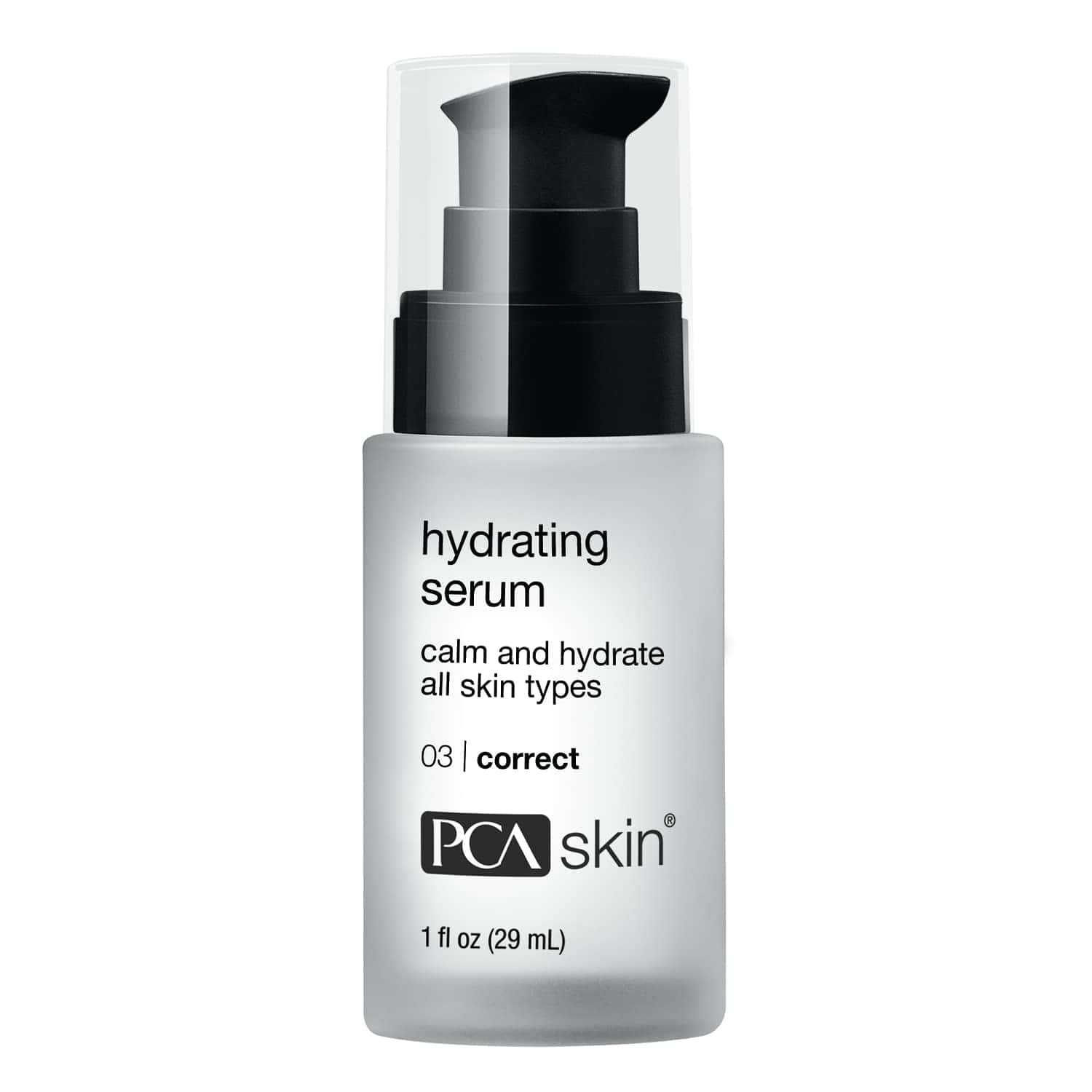 PCA Skin hydrating serum pump bottle, 1 fl oz (29 mL)