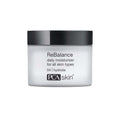 PCA Skin ReBalance daily moisturizer jar with white body and black screw-top lid