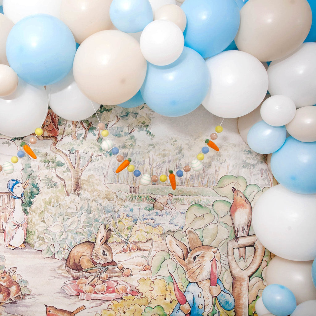 Peter Rabbit Blue Ice & White Balloon Garland Kit
