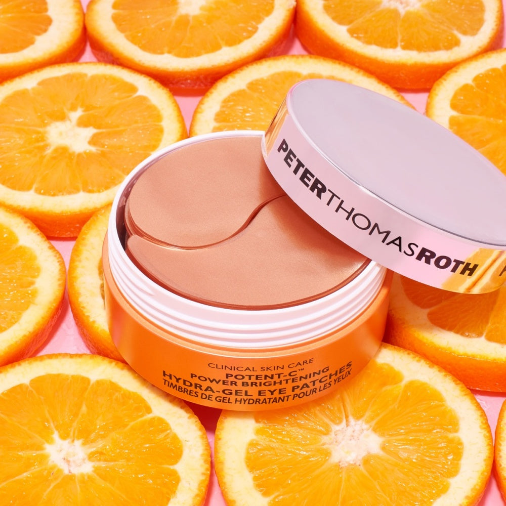 Gel patch jar with orange-beige gel and pink lid