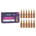 Hair thinning treatment set: box and 12 brown glass vials with droppers