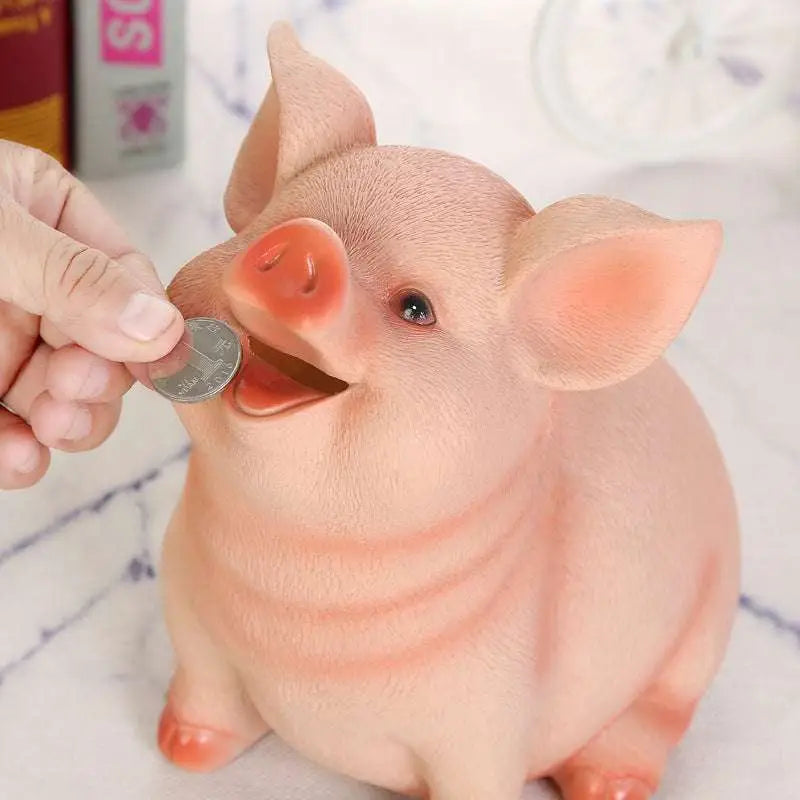 Pink Pig Piggy Bank Plastic Money Box