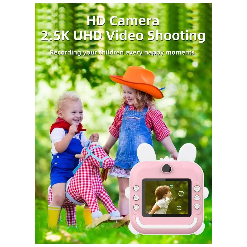 Pink Rabbit Polaroid Children’s Cartoon Camera