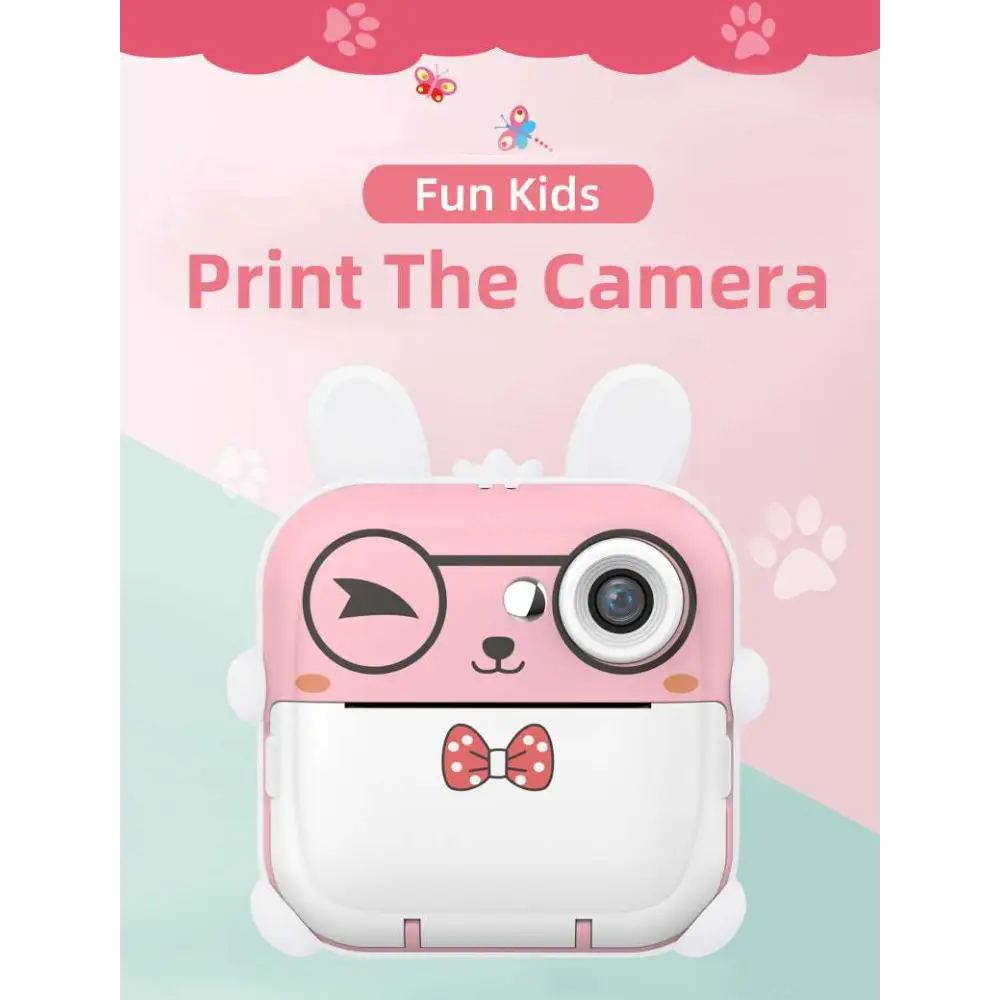 Pink Rabbit Polaroid Children’s Cartoon Camera
