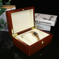 Polished Reddish Brown Watch Box Custom Jewelry Case