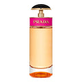 Prada Candy eau de parfum bottle with pink label and gold cap, 2.7 oz