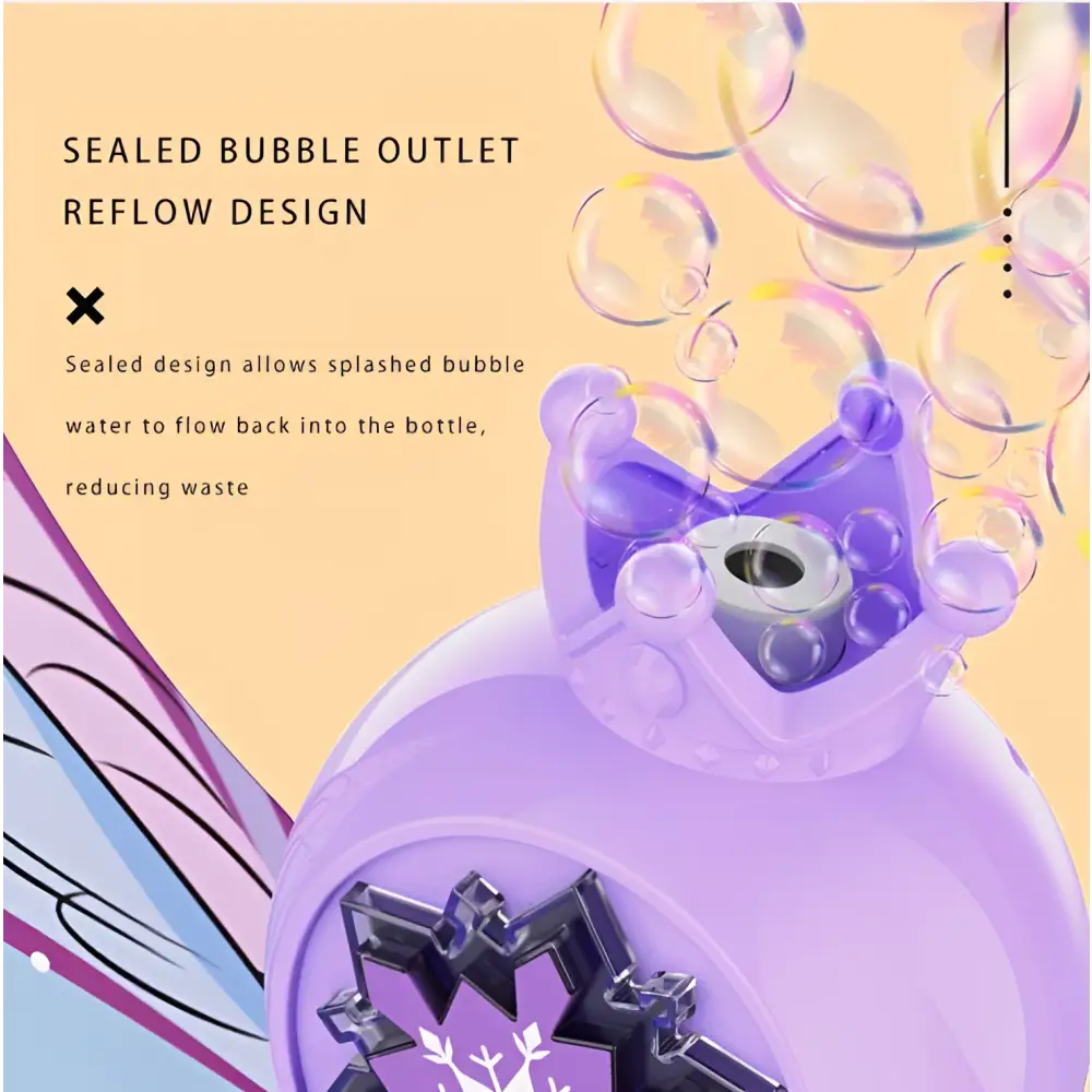 Purple Butterfly Fairy Bubble Stick
