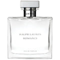 Ralph Lauren Romance eau de parfum in clear square glass bottle with silver cap