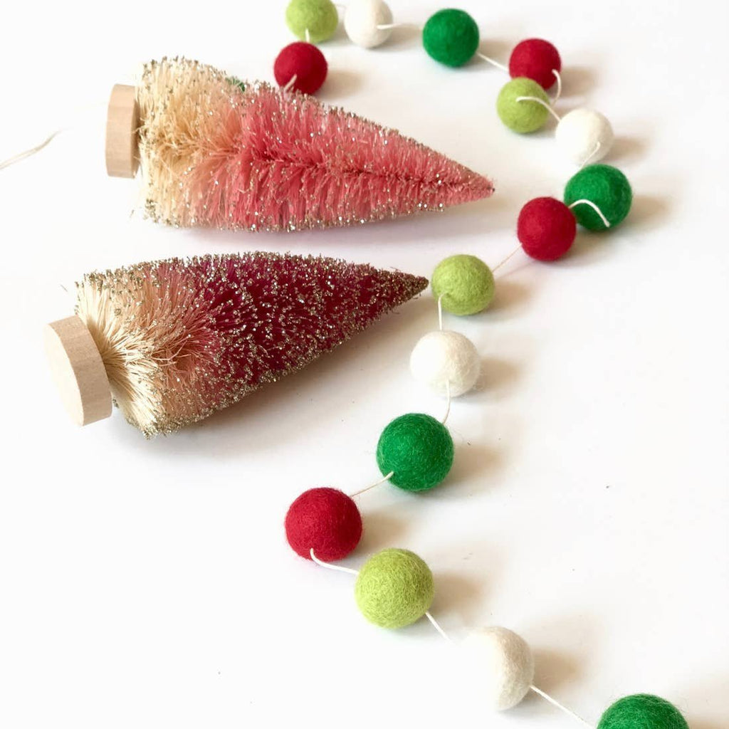Christmas Wool Pom Garland