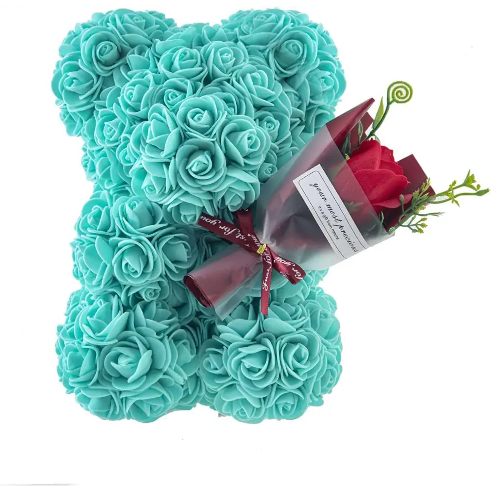 Red Rose Bear Eternal Flower Gift