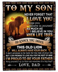 To my Son Love, dad - Blanket