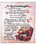 Special Gift For Your Granddaughter Blanket From Grandma
