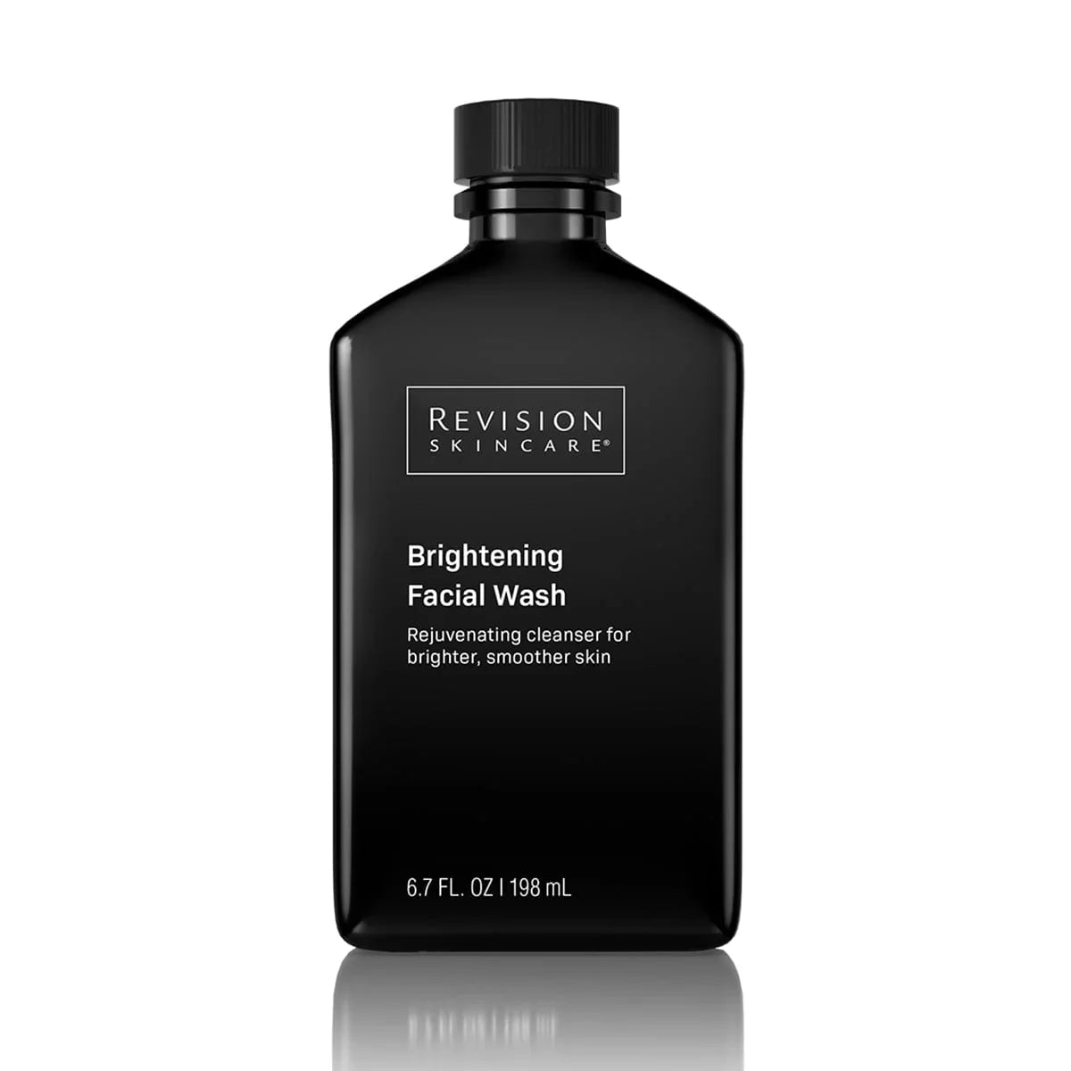 Revision Skincare brightening facial wash bottle, 6.7 fl oz, black cap