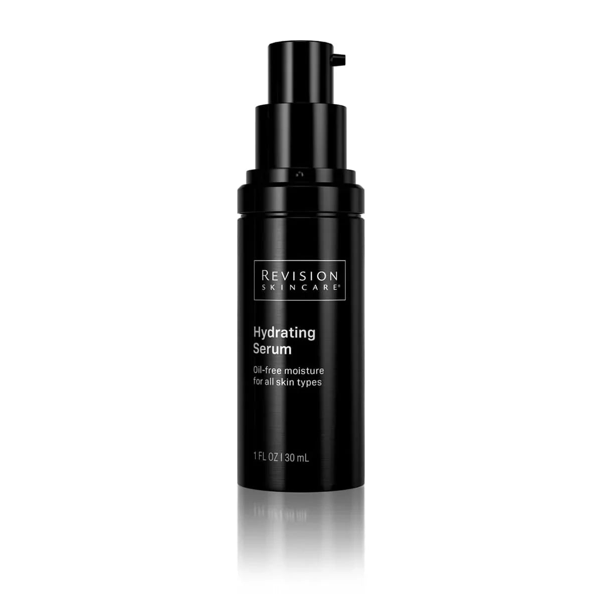 Revision Skincare hydrating serum, black pump bottle, 1 fl oz