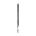 RMS Back2Brow brush with soft pink bristles and spoolie end on silver handle