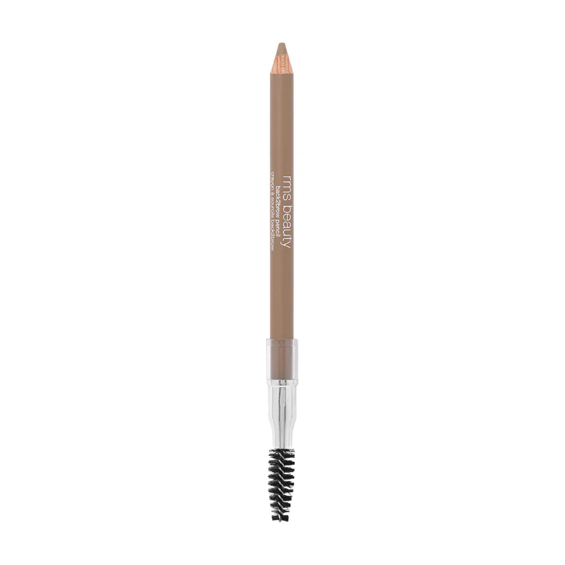 Eyebrow pencil in light taupe-brown with built-in spoolie brush