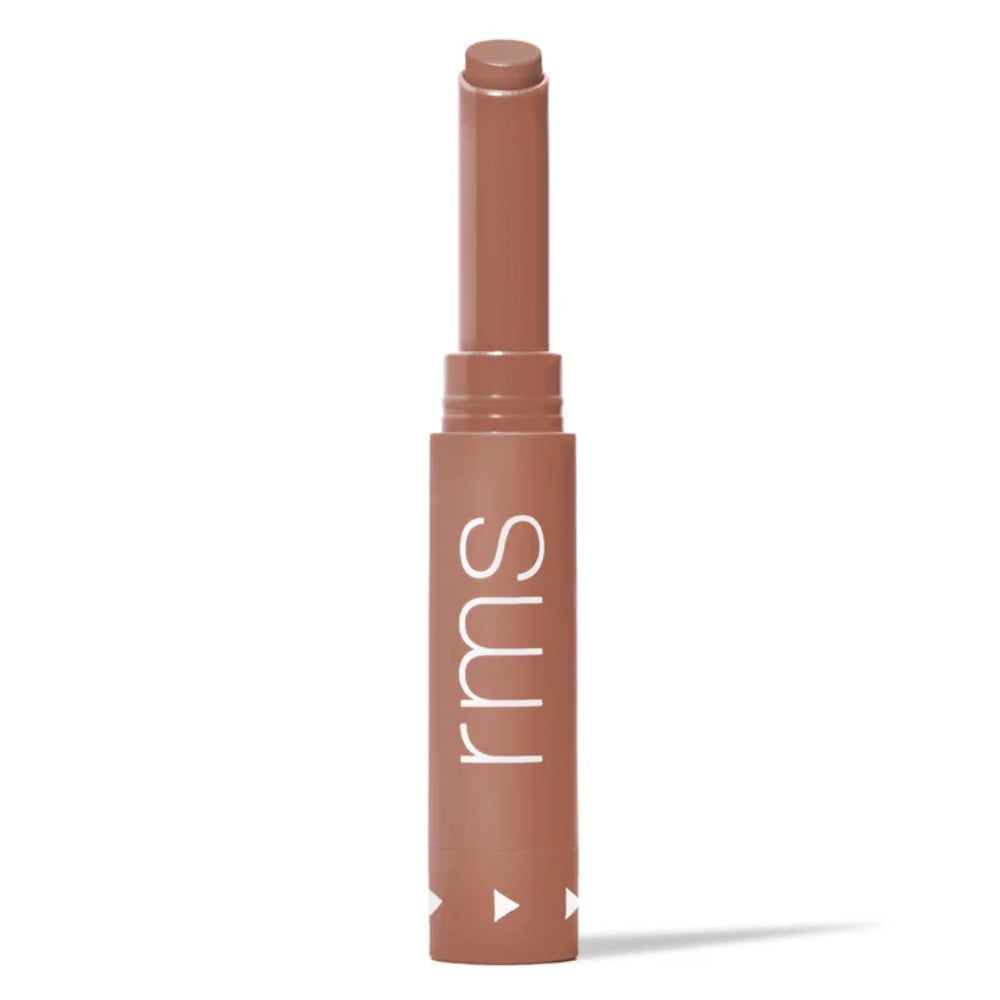 RMS Beauty nude rose lipstick in a tall tube with closed cap