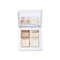 Highlight powder quad palette in open compact with four shimmery light shades