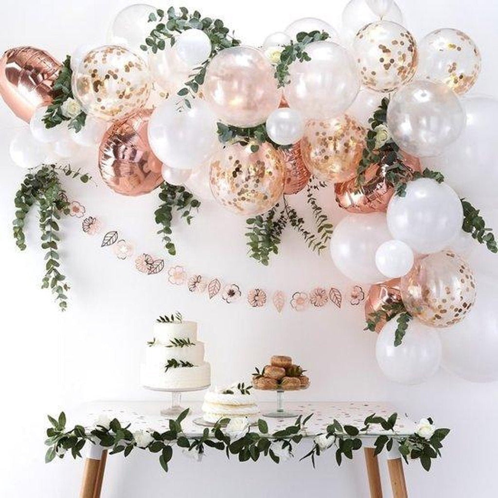 Rose Gold & Metallic Pearl Balloon Garland Kit