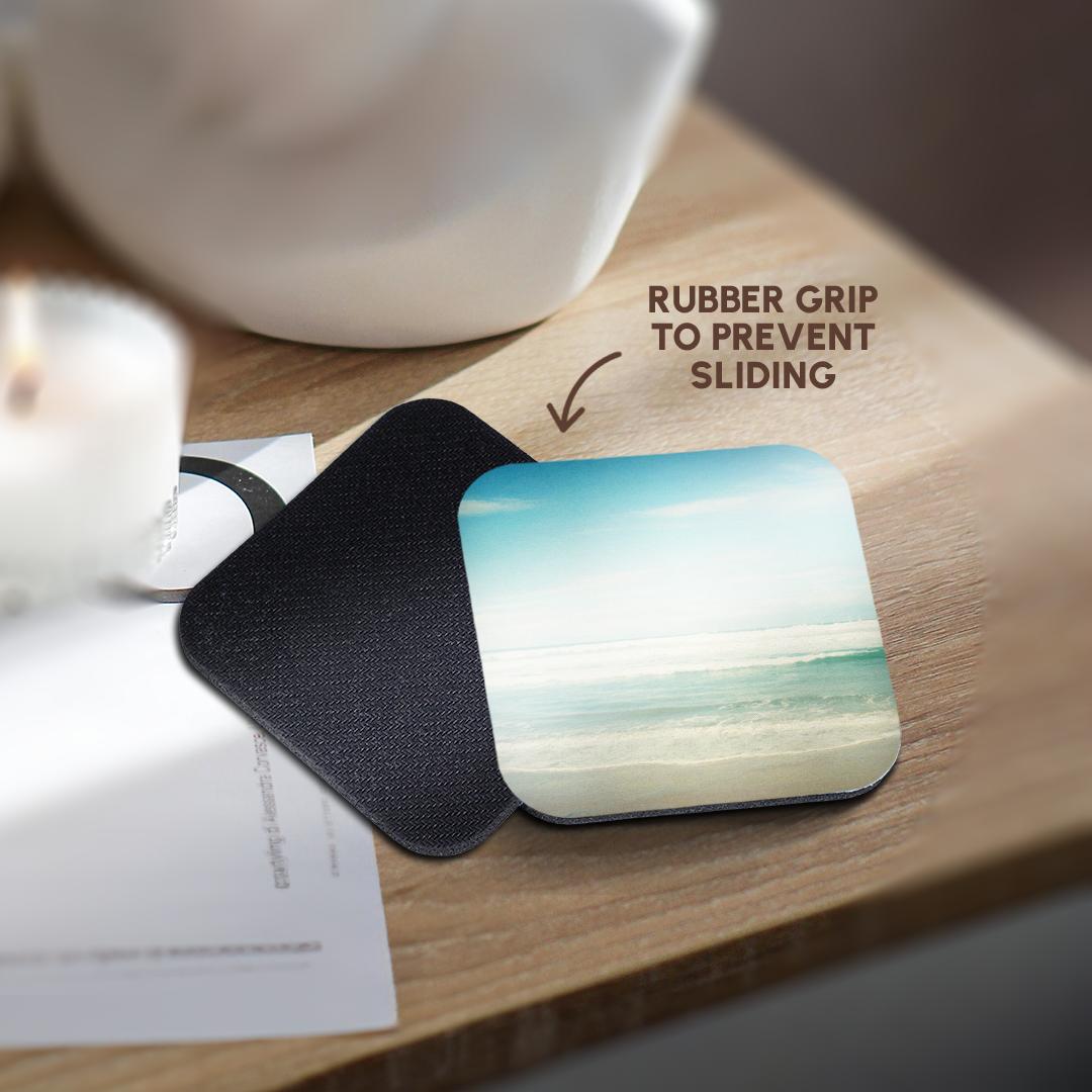 3dRose PS Beach - Gentle Ocean Waves beach theme art - Coasters (cst_164479)