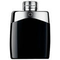 Montblanc Legend Eau de Toilette bottle with black glass and silver cap