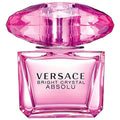 Versace Bright Crystal Absolu eau de parfum bottle, pink faceted glass