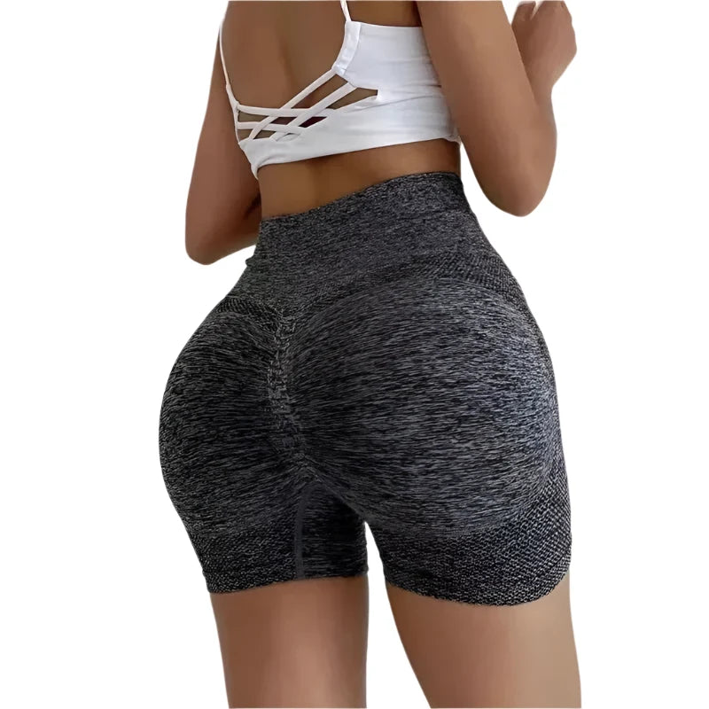 Seamless High Waist Yoga Shorts – Quick-Dry Stretch Fit