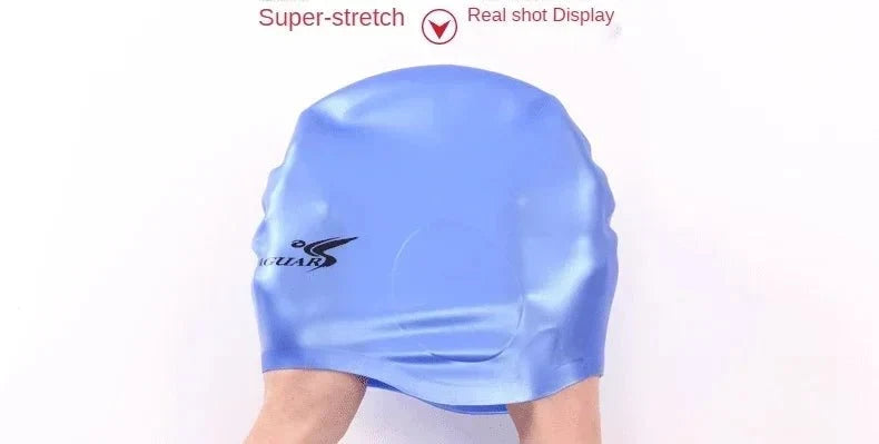 Silicone Swimming Cap with Ear Protection – Waterproof, Comfortable Fit