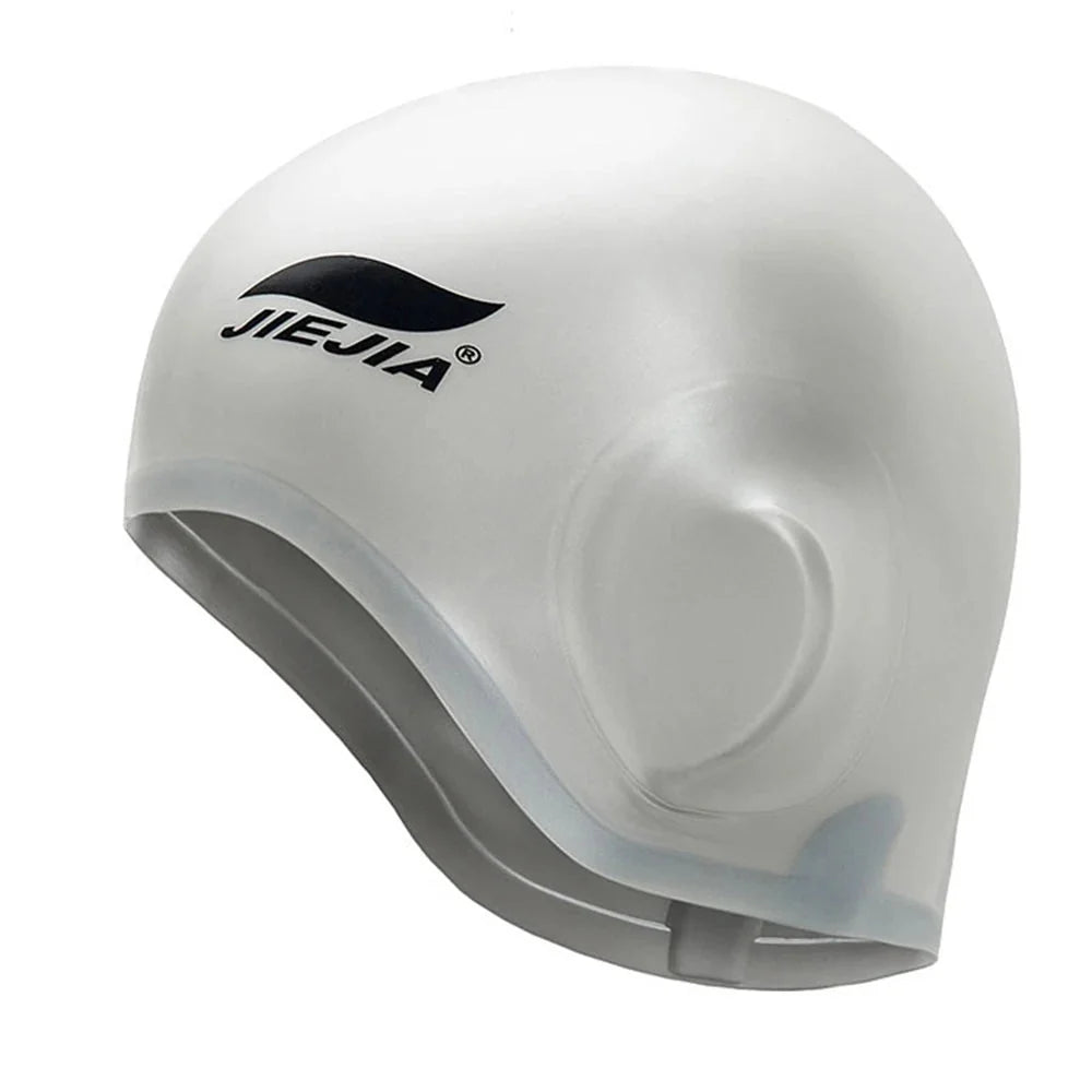 Silicone Swimming Cap with Ear Protection – Waterproof, Comfortable Fit