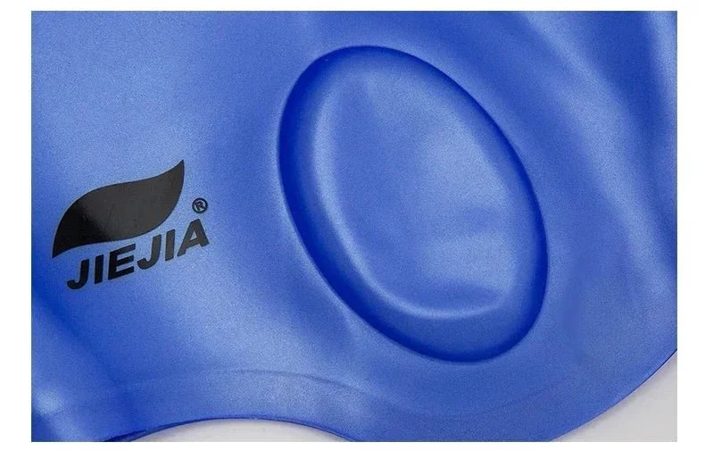 Silicone Swimming Cap with Ear Protection – Waterproof, Comfortable Fit