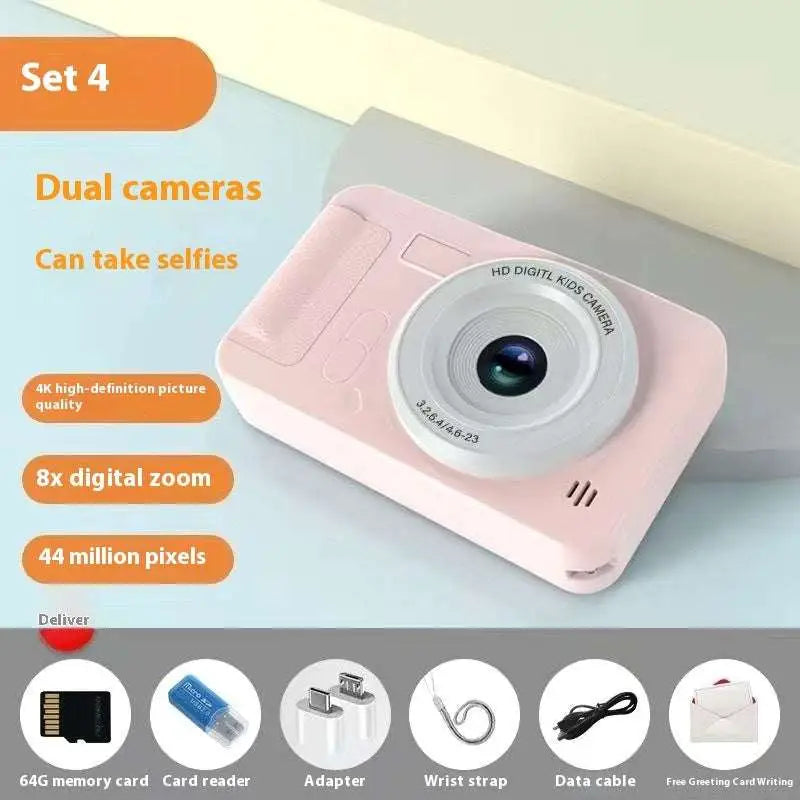 Silver Portable CCD Digital Camera for Students