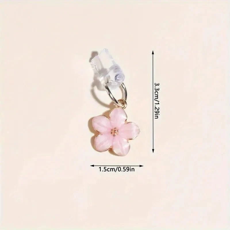 Simple Flowers Phone Dust Plug | Decorative Charging Port Pendant