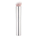 RMS SKIN2SKIN foundation brush with pink bristles and silver cylindrical handle