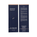 Overnight body cream boxes, dark blue with gold and white text panels