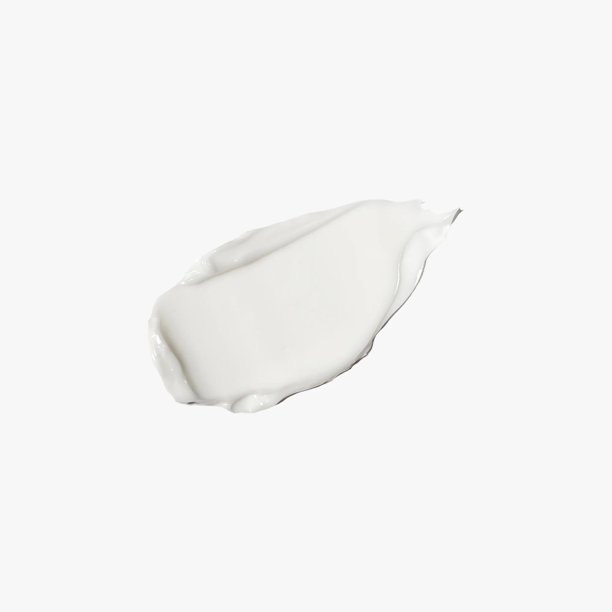 Cica balm sample, thick white cream swatch with smooth edge