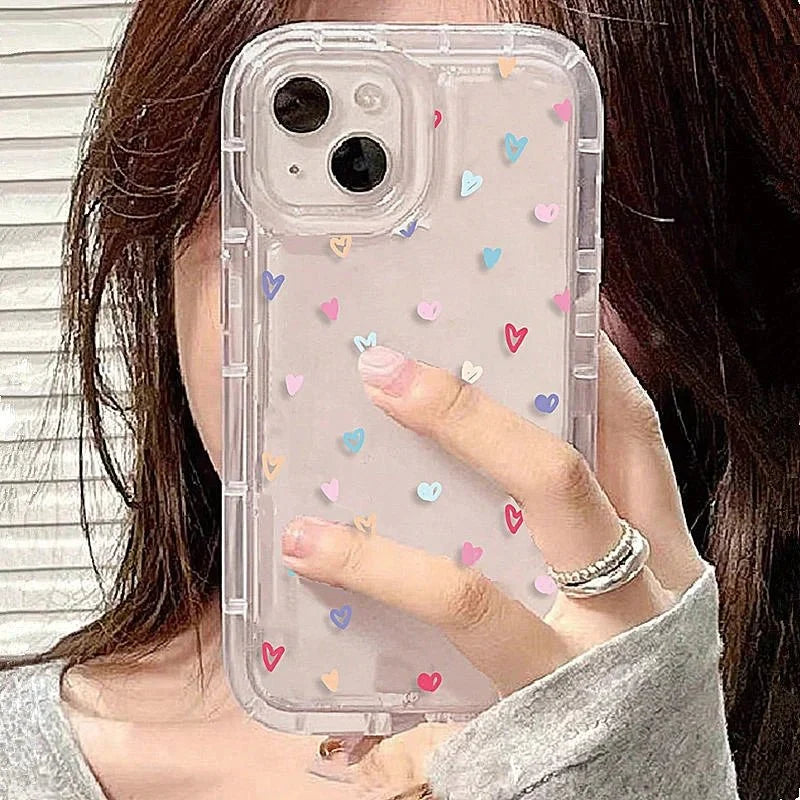 Small Flower Stars Soft TPU Phone Case | Transparent Airbag Protective Cover