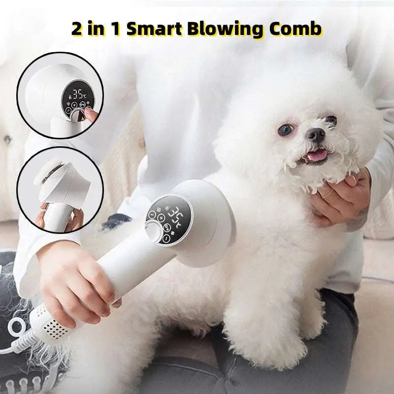 Smart 2-in-1 Pet Hair Dryer with Digital Display
