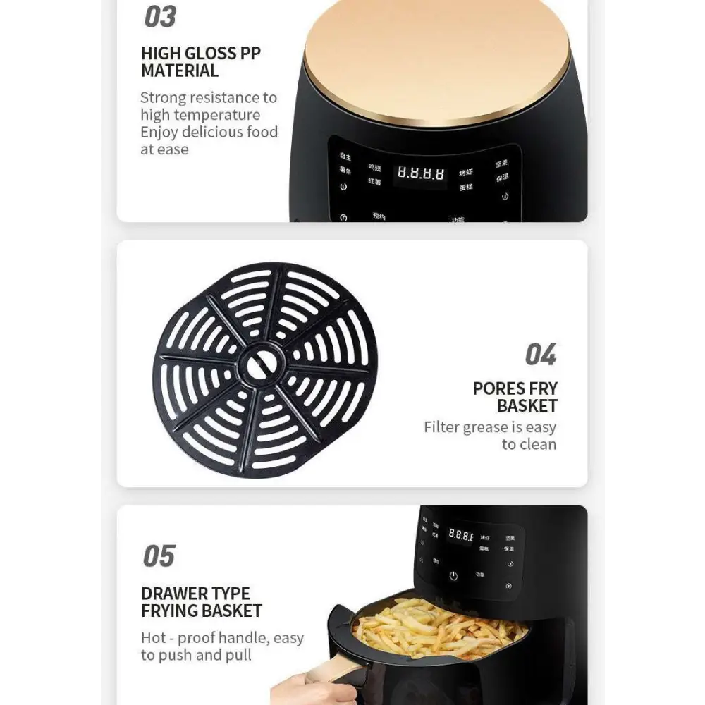 Smart Touch Air Fryer with Digital Display