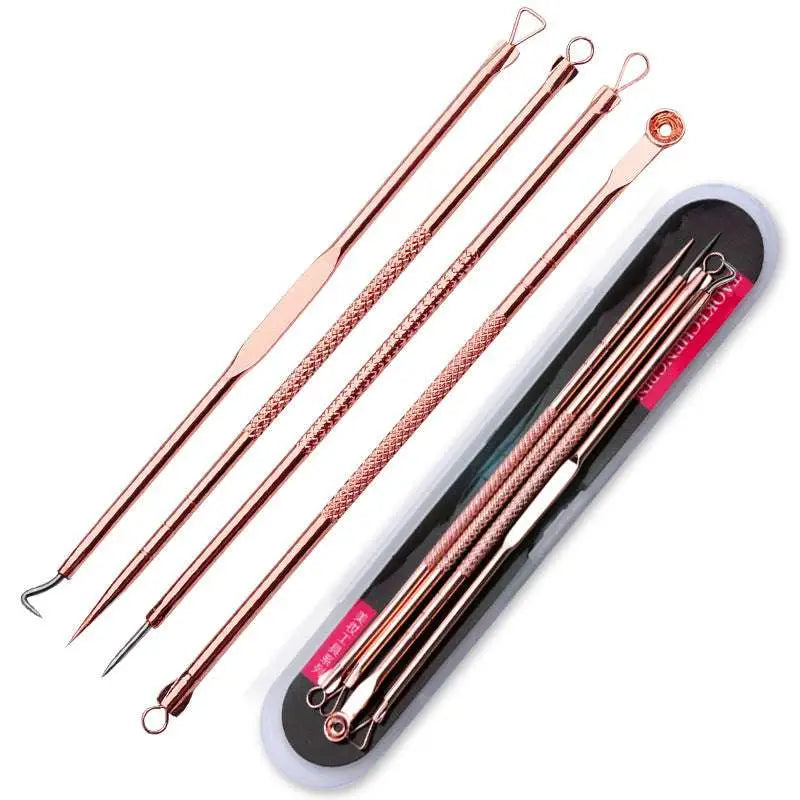 Stainless Steel Beauty Needle Set with Zippered Case