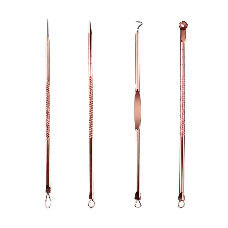 Stainless Steel Beauty Needle Set with Zippered Case