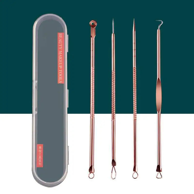 Stainless Steel Beauty Needle Set with Zippered Case